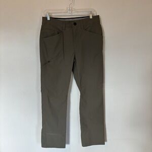 Orvis Trek‎ Men's Water Repellent Stretch Zipper Cargo Pant Olive 32x30